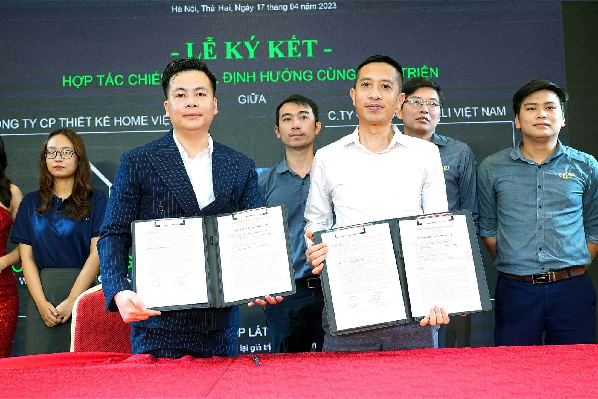 Lễ ký kết hợp tác với Công ty Cổ phần CEDELI Việt Nam
